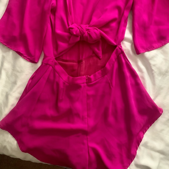 HOT PINK/PURPLE ROMPER - Picture 4 of 5